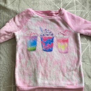 Pink furry drink sweatshirt
